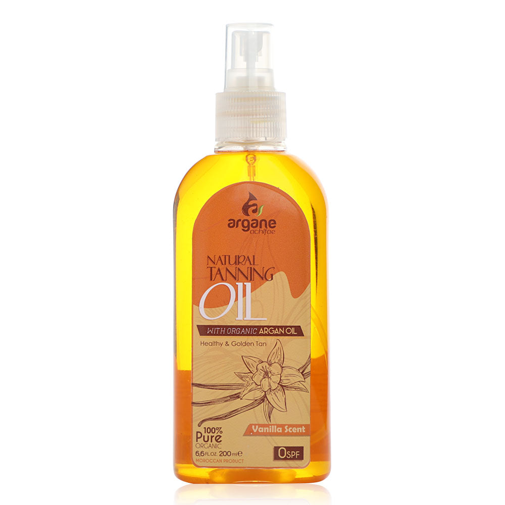 Natural Tanning Oil With Argan Vanila Scented - 200Ml