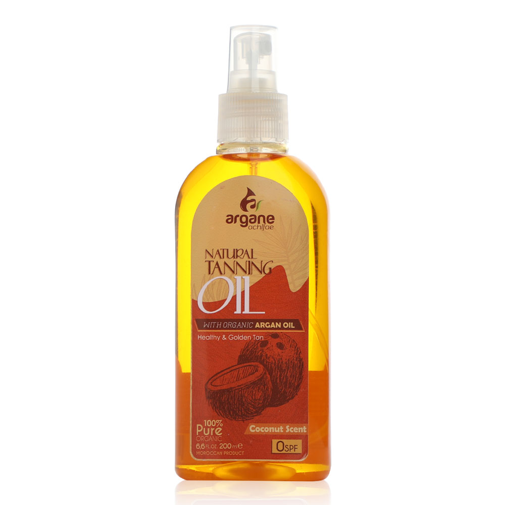 Natural Tanning Oil With Argan Coconut Scented - 200Ml